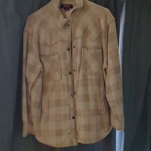 Rock & Roll Cowgirl Tan Plaid Jacket